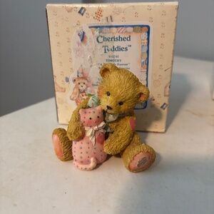 Timothy 910740 “A Friend is Forever” Bear with Cat Figurine – Adorable Collectib